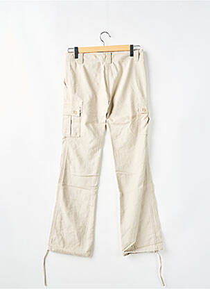 Pantalon cargo coupe droite beige TEDDY SMITH femme