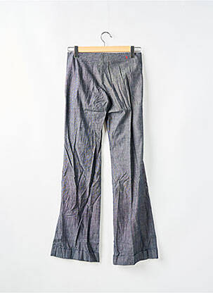 Pantalon large fermeture zip latéral taille normale gris TEDDY SMITH femme