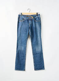 Jeans coupe slim tissage brut taille normale bleu TEDDY SMITH femme
