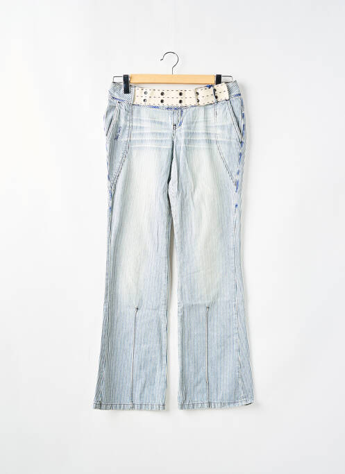 Pantalon droit taille normale taille normale bleu TEDDY SMITH femme