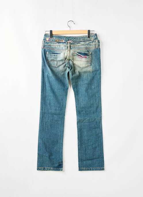 Jeans coupe droite bleu SCHOOL RAG pour femme