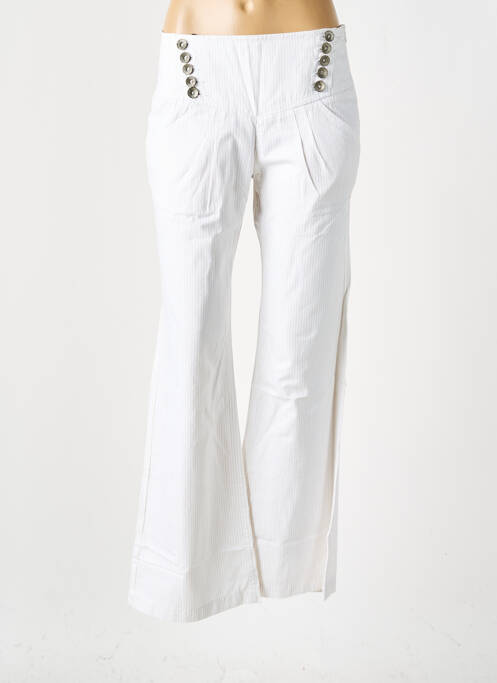 Pantalon droit blanc FREEMAN T.PORTER pour femme