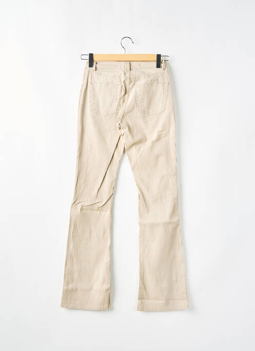 Pantalon flare beige SCHOOL RAG pour femme