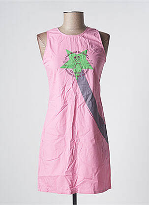 Robe courte sans manche sans manche rose BE YOU K femme