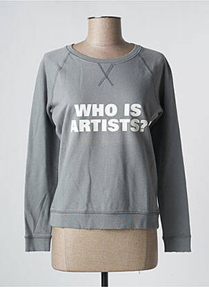 Sweat-shirt stretch manches longues gris ARTISTS femme