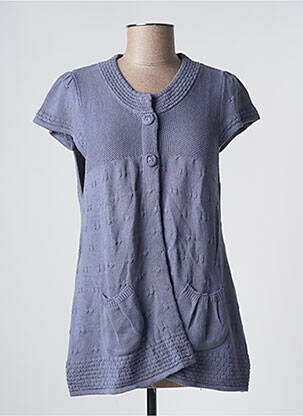 Veste casual col rond violet 2 TWO femme