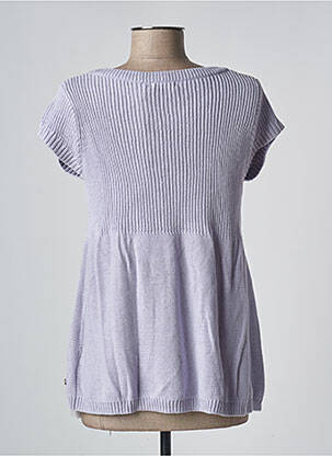 Gilet manches courtes fermeture boutonnée sur le devant violet CHILLI PEPPER femme