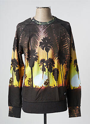 Sweat-shirt stretch manches longues jaune ELEVEN PARIS homme