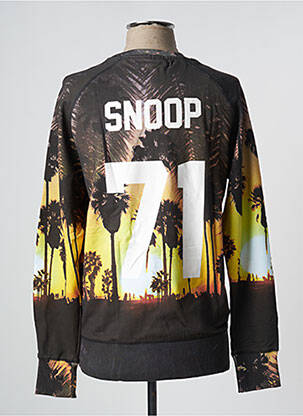 Sweat-shirt stretch manches longues jaune ELEVEN PARIS homme