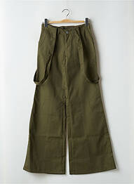 Pantalon flare taille basse taille basse vert LA BRIGADA INTERNACIONAL femme
