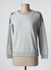 Sweat-shirt gris SCHOOL RAG pour femme seconde vue