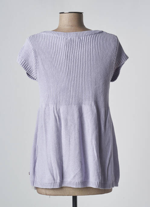 Gilet manches courtes fermeture boutonnée sur le devant violet CHILLI PEPPER femme
