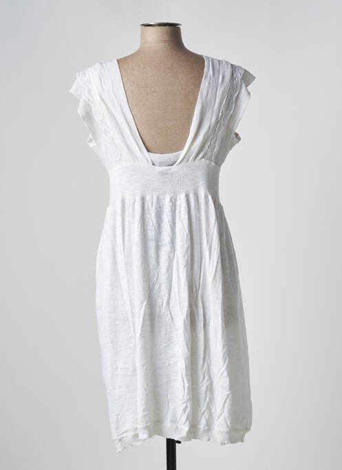 Robe mi-longue blanc HEL-S pour femme