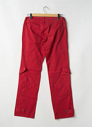 Pantalon cargo coupe droite taille basse rouge BE YOU K femme