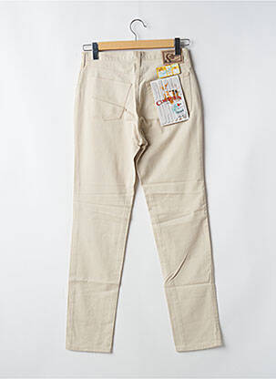 Pantalon slim poches taille haute beige CIMARRON femme
