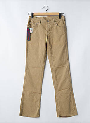 Pantalon droit stretch taille normale beige CIMARRON femme