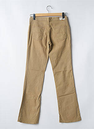 Pantalon droit stretch taille normale beige CIMARRON femme