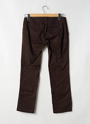Pantalon 7/8 stretch taille basse marron SPIRIT OF GANG femme