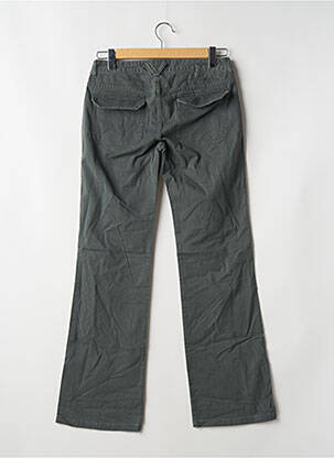 Pantalon droit tissage popeline taille normale vert 55 DSL femme
