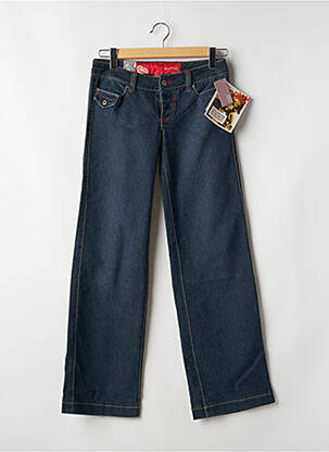 Jeans coupe droite taille basse taille basse bleu ECKO RED femme