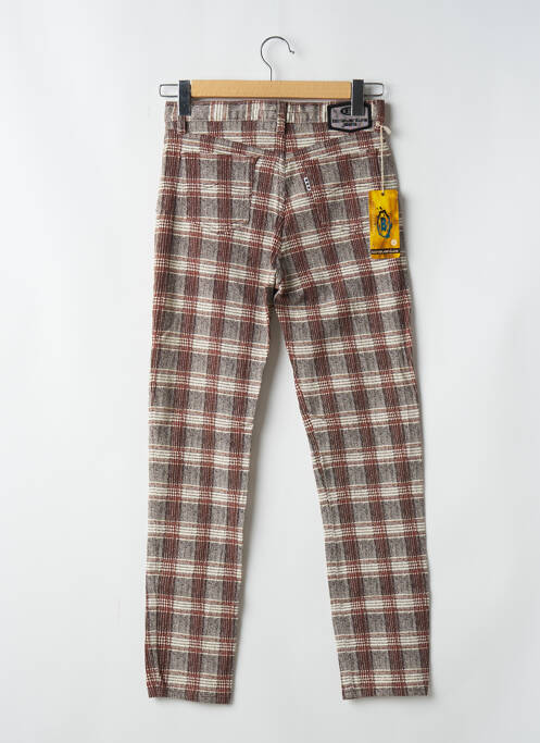 Pantalon slim stretch taille haute marron BONAVENTURE femme