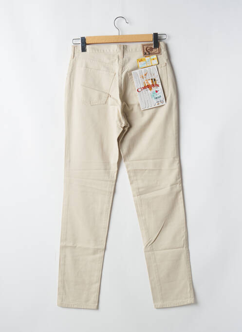 Pantalon slim poches taille haute beige CIMARRON femme