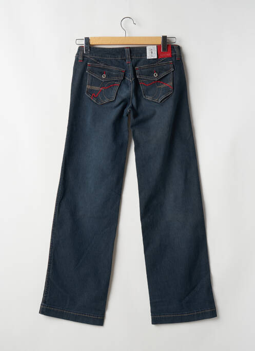 Jeans coupe droite stretch taille basse bleu ECKO RED femme