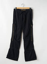 Pantalon cargo coupe droite taille normale noir FREEMAN T.PORTER femme