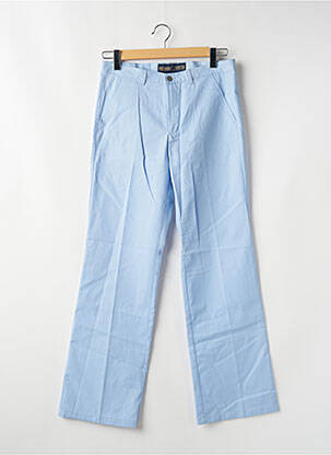 Pantalon chino tissage popeline taille normale bleu FREEMAN T.PORTER femme