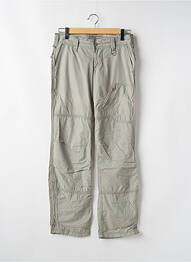 Pantalon droit tissage popeline taille normale gris FREEMAN T.PORTER femme