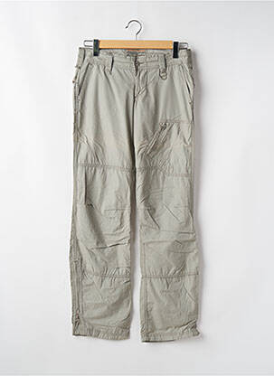 Pantalon droit tissage popeline taille normale gris FREEMAN T.PORTER femme