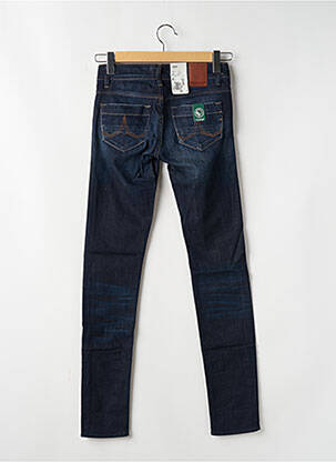 Jeans coupe slim tissage brut taille normale bleu KUYICHI femme