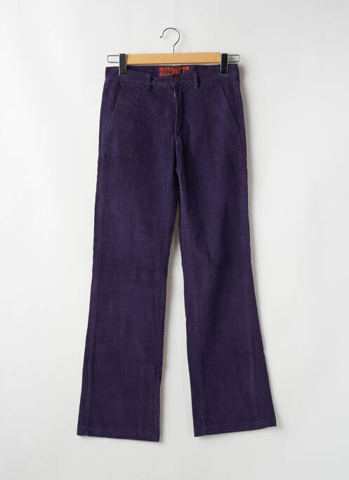 Jeans coupe droite violet FREEMAN T.PORTER pour femme