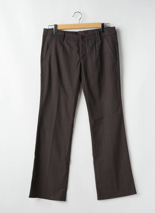 Pantalon chino marron FREEMAN T.PORTER pour femme