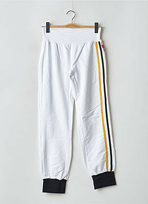 Jogging resserrée sur le bas blanc JEANS femme