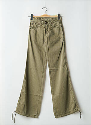 Pantalon flare coupe évasée vert LOIS femme