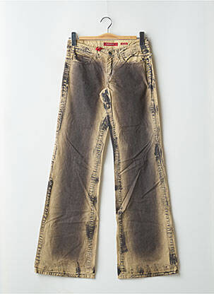 Pantalon flare fermeture zippée sous rabat boutonné gris MISS SIXTY femme