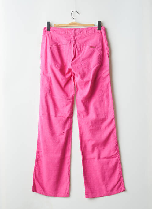 Pantalon droit rose MAGGIE pour femme