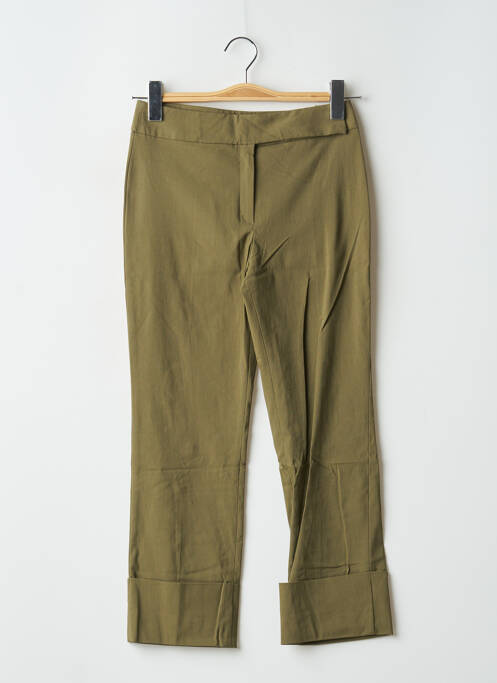 Pantalon droit vert LA CITY pour femme