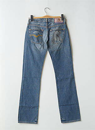 Jeans coupe droite stretch taille basse bleu REPLAY femme