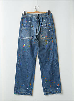 Jeans coupe droite effet usé délavé taille normale bleu RWD femme