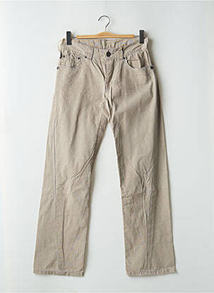 Jeans coupe droite fermeture boutonnée sur le devant taille normale beige RWD homme