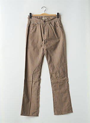 Jeans coupe droite fermeture boutonnée sur le devant taille normale marron RWD homme