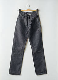 Jeans coupe droite fermeture boutonnée sur le devant taille haute bleu RWD homme