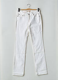 Jeans coupe droite taille basse taille basse blanc RWD femme