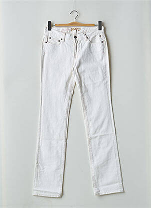 Jeans coupe droite taille basse taille basse blanc RWD femme