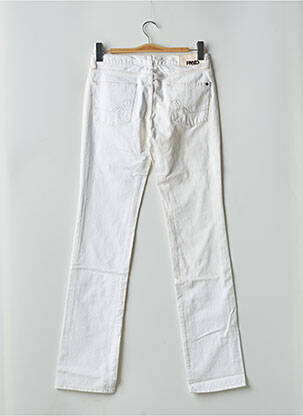 Jeans coupe droite taille basse taille basse blanc RWD femme