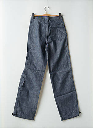 Jeans coupe droite fermeture zippée sous rabat boutonné taille haute bleu RWD homme