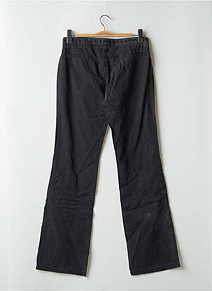 Pantalon droit tissage popeline taille basse noir SCHOOL RAG femme