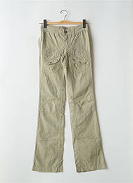 Pantalon flare taille basse taille basse vert SCHOOL RAG femme